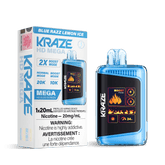 Kraze HD Mega - Blue Razz Lemon Ice Disposable Vape available on Canada online vape shop